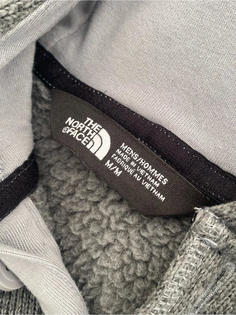 The North Face Men’s Light Gray Hooded Crewneck Pullover